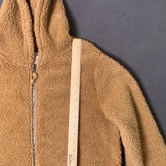 So Jacket Large Hood Cozy Softest Sherpa Faux Fur Cabincore Sherling Sweater - Picture 2 of 8